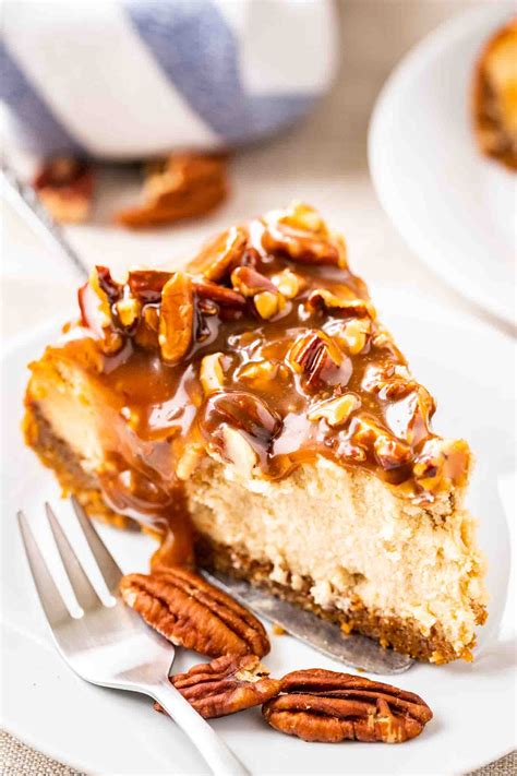 Pecan cheesecake pie - Jun 30, 2023 · Preheat oven to 325°. In a large bowl, combine the graham cracker crumbs, pecans, sugar and butter; set aside 1/3 cup for topping. Press remaining crumb mixture onto the bottom and 1 in. up the side of a greased 9-in. springform pan. Place springform pan on a double thickness of heavy-duty foil (about 18 in. square). 